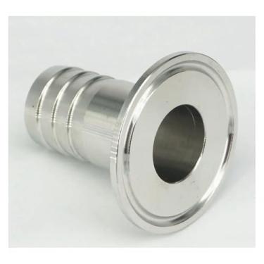 Imagem de Fit Tube I/D 19 mm farpado x 3.8 cm Tri Clamp 304 aço inoxidável Tri-Clover Fitting Homebrew