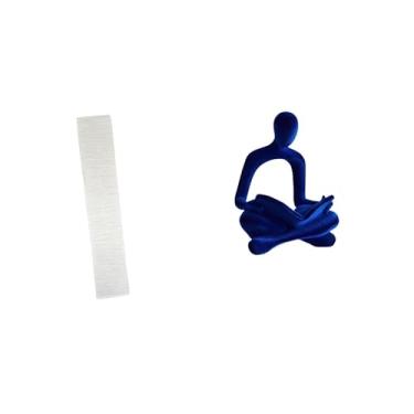 Imagem de Whtkoph Abajur para Sala de Estar com Estatueta Abstrata de Pensador, Decoração Artística para Escritório, Bar, Casamento. Coleção Versátil.