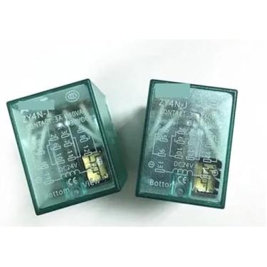 Imagem de ROUPWKWO Relé intermediário 24V APT ZY4N-J DC24V ZY4N-J-DC24V APTZY4N-J ZY4NJ DC24V 24VDC 3A 240VAC DIP14 5 pçs/lote