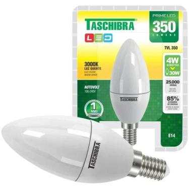 Imagem de Lâmpada Led Vela Tvl 25 Clara 3,1w E14 3000k - Taschibra