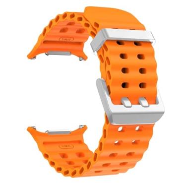 Imagem de KAVJU Pulseira de silicone para relógio ultra de 47 mm, sem lacunas, pulseira esportiva de dois tons para Galaxy 7 ultra, Watch 7 Ultra, Ágata