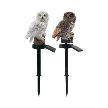 Imagem de Luzes De Jardim LED Em Forma De Coruja Com Energia Solar, Lâmpadas Ext