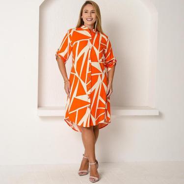 Imagem de Vestido Chemise Botões M/C B’Bonnie Vitória Estampado-Feminino