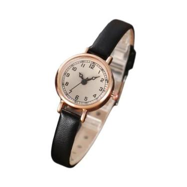 Imagem de Relógio Feminino Estiloso Para Estudantes, Estilo Retro Simples, Relóg