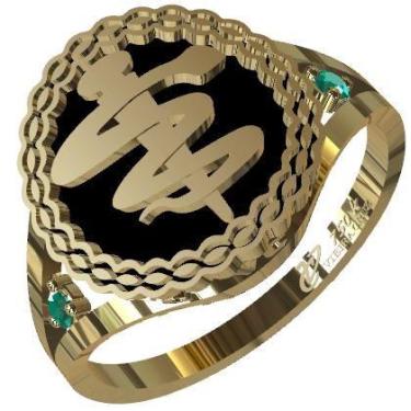 Imagem de Anel De Formatura De Medicina Em Ouro 18k - Vieira Cruz Jóias