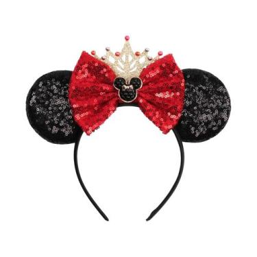 Imagem de Tiara De Orelhas De Rato Do Castelo Da Disney Com Fogos De Artifício P