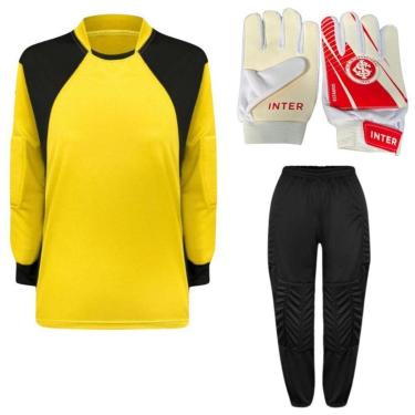 Imagem de Kit De Goleiro TRB + Luva De Goleiro Infantil Internacional DRB Goalkeeper-Unissex