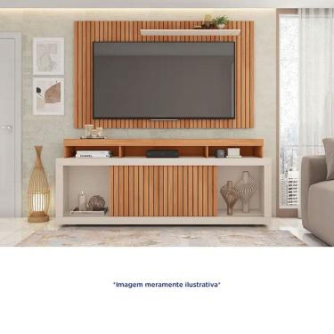 Imagem de Bancada com Painel para TVs até 65 Polegadas MDP 2 Portas New Oscar Caemmun