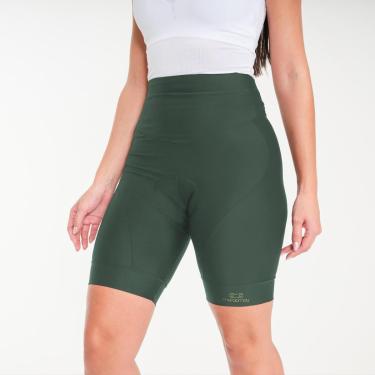 Imagem de Bermuda Feminina Marcio May Comfort Cós Alto Verde Militar - Gel-Feminino