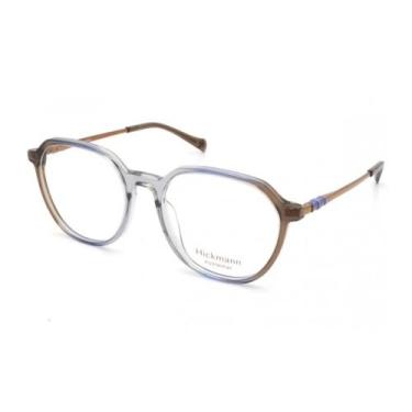 Imagem de Armação Óculos de Grau Hickmann Feminino HI60010, Pequeno, Marrom tran