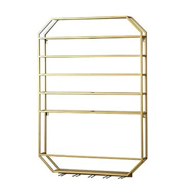 Imagem de Rack de vinho montado na parede, casa, sala de jantar, armário de exibição de vinho, armário de taça de vinho - bebidas/garrafas de bebidas alcoólicas, fileira dupla (fileira dupla)