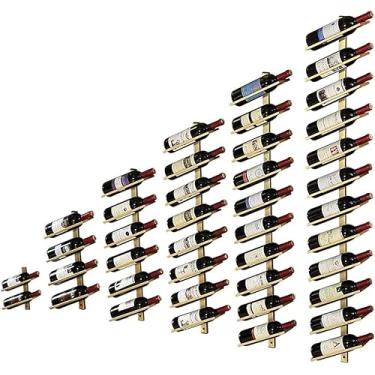 Imagem de Rack de vinho de parede, loja de armazenamento de cortiça vermelho, branco, champanhe, prateleira de armazenamento de decoração de casa e cozinha, suporte de parede para armazenamento de garrafa de