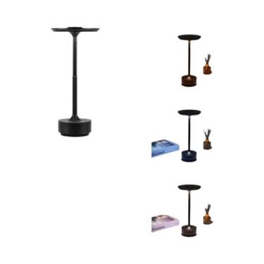 Imagem de Luminária De Mesa LED Recarregável Com Sensor De Toque, Luz Noturna Se