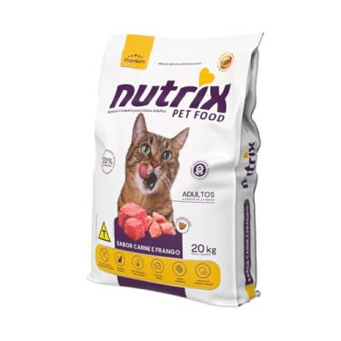 Imagem de Ração NUTRIX Premium Gatos Adulto Sabor Carne e Frango 20Kg
