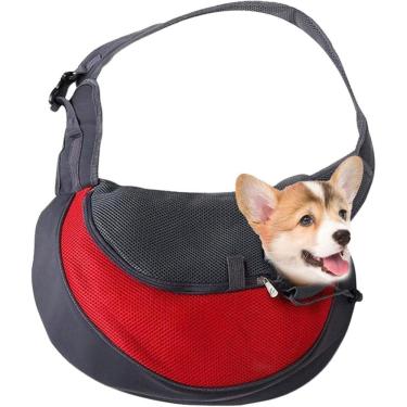 Imagem de Bolsa Canguru Transporte Pet Cachorro Gato Caes Animais Bichos Estimaçao Passeio Viagem Caminhada Segurança Confortavel