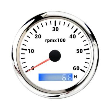 Imagem de Tacômetro LCD De 85MM Com Luz De Fundo LED Para Barco Marinho E Carro,