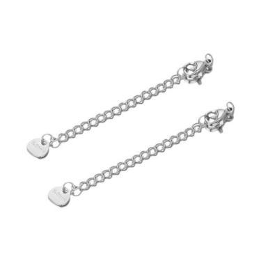 Imagem de Correntes De Extensão Em Aço Inoxidável Com Fechos Lagosta De Cauda Es