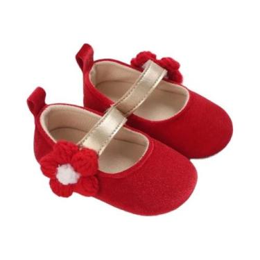 Imagem de Sapatos Casuais De Pelúcia Para Bebês Recém-Nascidos Com Laço, Confort