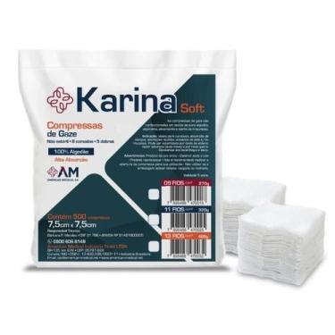 Imagem de Compressa De Gaze 7,5x7,5cm 13 Fios Karina C/500 - AMERICA MEDICAL