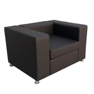 Imagem de Sofá Para Recepção De Escritório Linha Taranto Preto