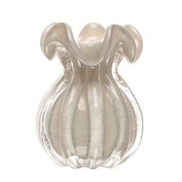 Imagem de Vaso Italy Trouxinha Em Vidro Nude Leitoso 10x11cm Wolff