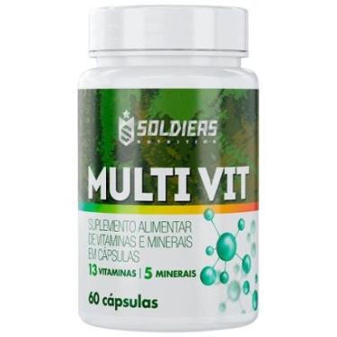 Imagem de Multivitamínico 60 Caps - 5 Minerais - 12 Vitaminas - Soldiers Nutrition-Unissex
