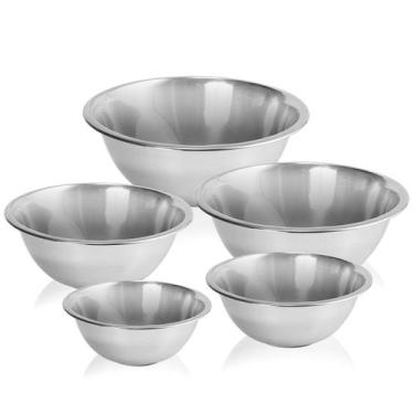 Imagem de Conjunto de Tigelas em Aço Inox 5 Peças Gourmet Mix