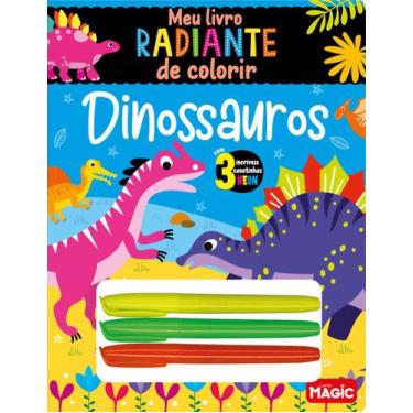 Imagem de Livro - Dinossauros - Meu Livro Radiante de Colorir