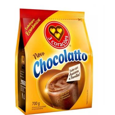 Imagem de Achocolatado 3 Corações Chocolatto 700g, 700g