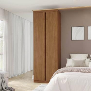 Imagem de Guarda-roupa Modular 79cm 2 Portas e Prateleiras Arani Cabecasa Madeiraoriginals Cinamomo