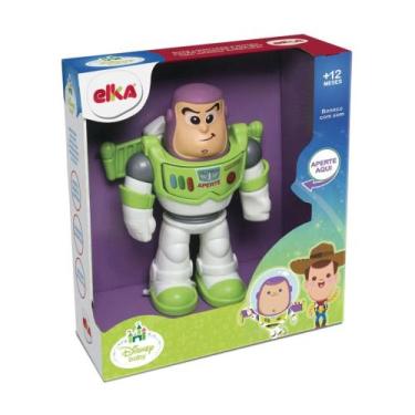 Imagem de Brinquedo Meu Amigo Buzz Lightyear 23cm Vinil com Som Toy Story Elka -