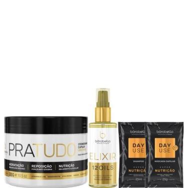 Imagem de Borabella Máscara Capilar Pratudo 300g + Elixir 12 Oils 60ml