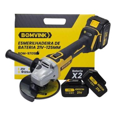 Imagem de Lixadeira 2 Baterias Potente 125mm Angular Recarregavel - Bomvink