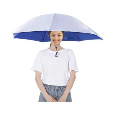 Imagem de Chapéu Guarda-Chuva Dobrável Impermeável Com Proteção UV, Boné De Pesc