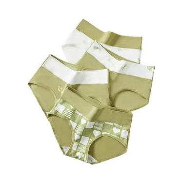 Imagem de Conjunto De Calcinhas De Algodão De Cintura Alta Para Mulheres, Respir