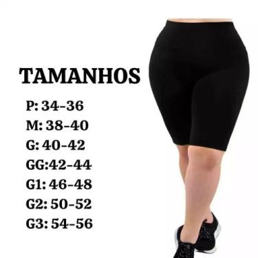 Imagem de Kit 2 Bermudas Legging Feminina Cós Alto Para Academia Caminhada dia a
