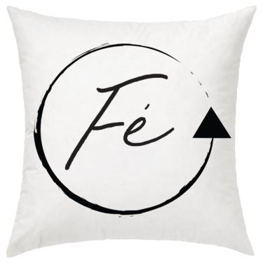 Imagem de Almofada Decorativa Gospel Fé 30 x 30 Cm