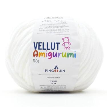 Imagem de Fio Vellut Amigurumi 100g - Pingouin, 002 BRANCO