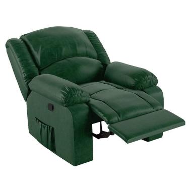 Imagem de Poltrona Do Papai Reclinável Pietra Wall Fh9 Pu Verde Musgo - Mpozenato