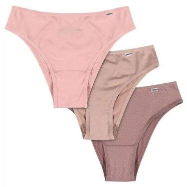 Imagem de Kit c/ 12 Calcinhas Biquini Microfibra Del Rio ref. 51509, Quartzo/Are