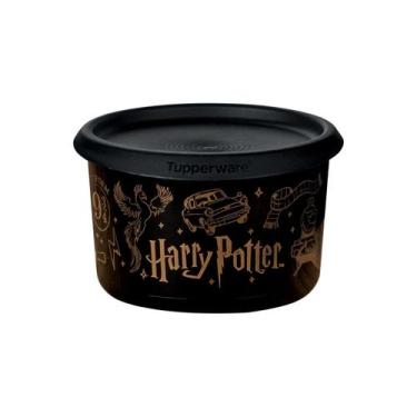 Imagem de Pote Tupperware Mini Instantânea Mágica Harry Potter 575ml, Preto, 575