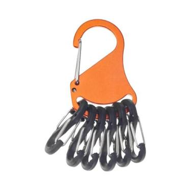 Imagem de Mosquetão Tático Para Camping E Escalada Ao Ar Livre Com 6 Ganchos S-B