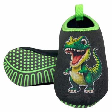 Imagem de Meia Menino Infantil Antiderrapante Dinossauro S-123 - Magicc Kids, 27