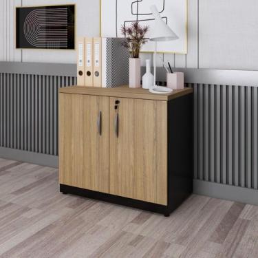 Imagem de Armário para Escritório Multiuso Baixo com Chave 30mm - Yescasa