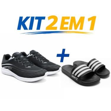 Imagem de Kit tenis masculino e feminino academia treino corrida leve flexivel r