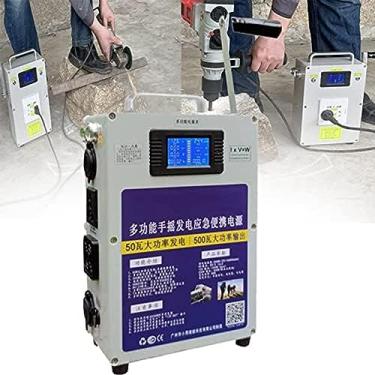 Imagem de Gerador De Manivela De 150 W/500 W, Gerador De Manivela De Acampamento, DC 220 V 12 V USB 5 V, Carregador De Fonte De Alimentação De Emergência Para Acampamento Ao Ar Livre Carregamento De Computa