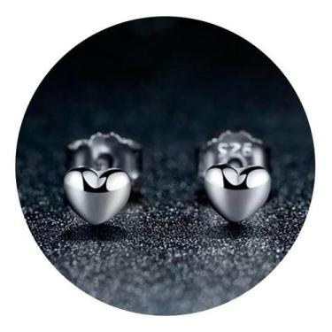 Imagem de Brinco Prata 925 Maciça Coração - Ponte Vecchio Joias