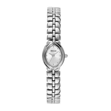 Imagem de Relógio Seculus Feminino Ref: 39001l0svnb2 Oval Bracelete Praetado