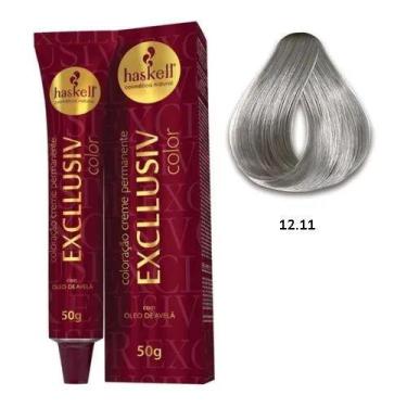 Imagem de Coloração Creme Haskell 12.11 Superclareador Cinza Intenso 50g