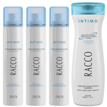 Imagem de Kit 3 Desodorante Jato Seco Intimo + Sabonete Intimo Racco